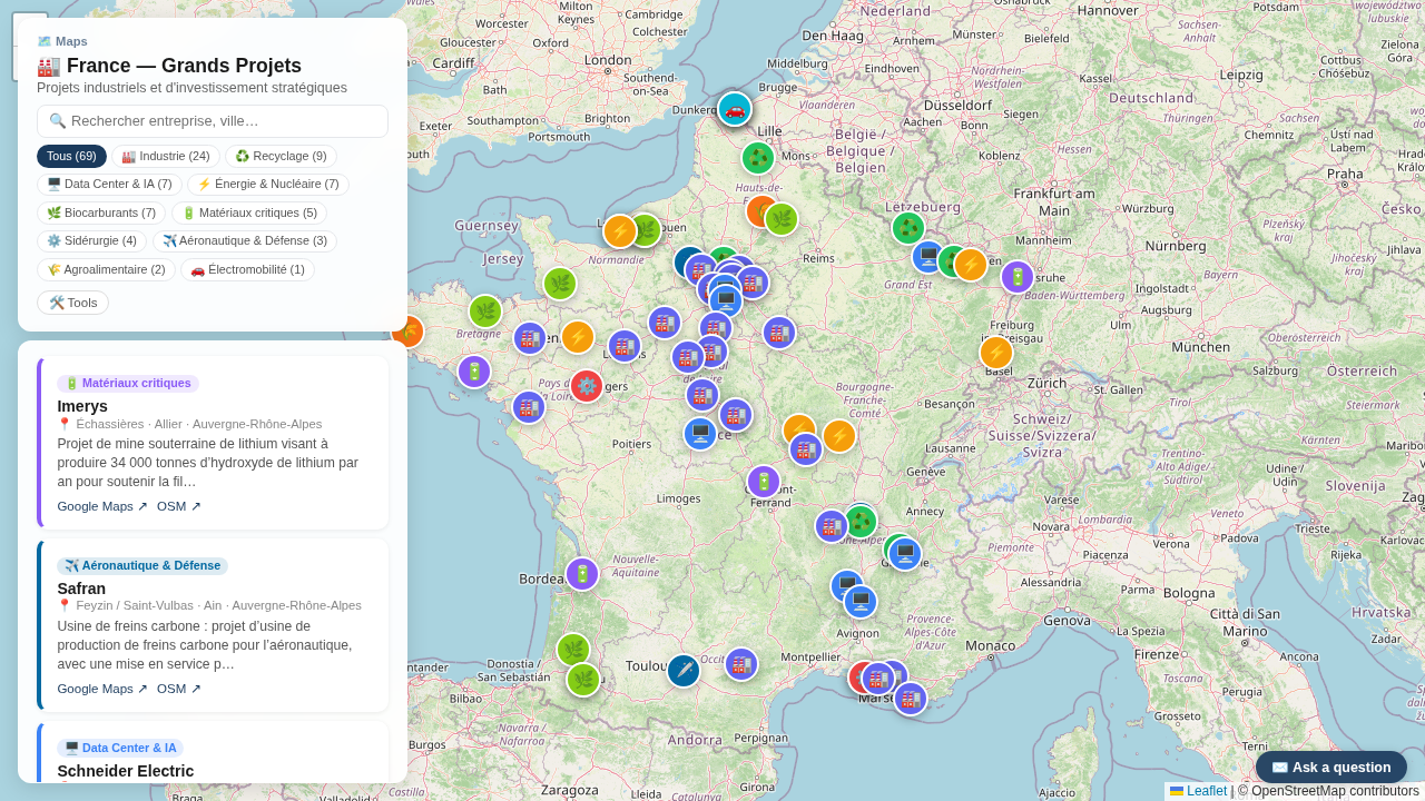 France — Grands Projets Stratégiques